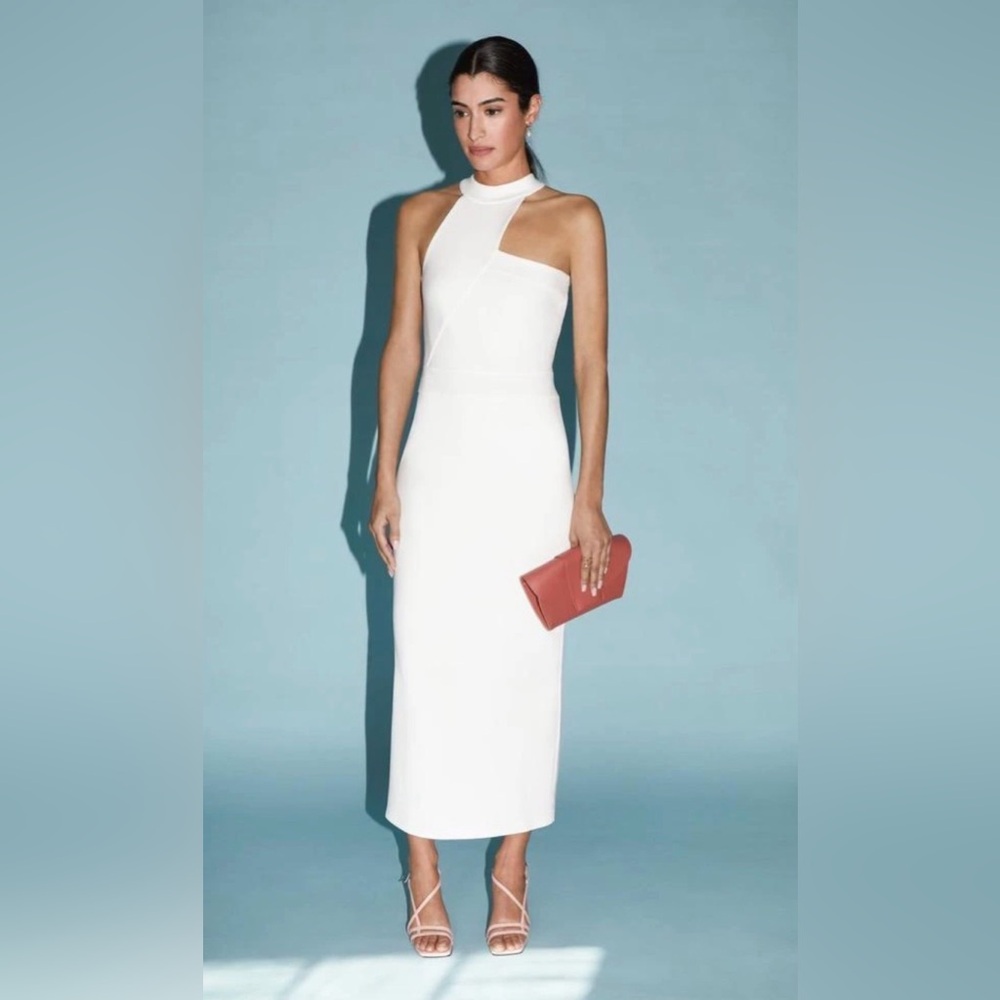 MARELLA One Shoulder White Dress